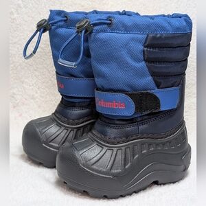 Columbia Toddler Sz. 6 Powderbug Snowlite 400g Insulated Winter Snow Boot Blue